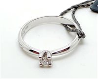 Ring Salvini Woman in White Gold Diamante 0.1 Ct 71966106310-15 - 71966106310-15